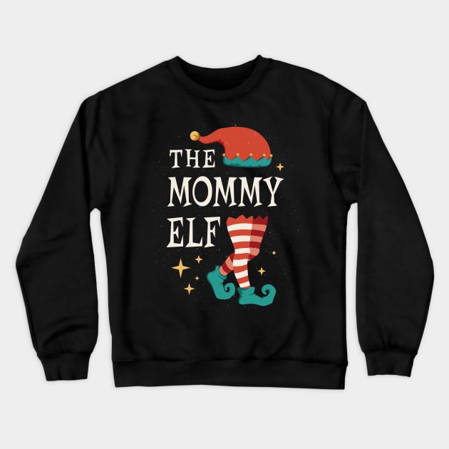 Mom christmas shirts - Mommy elf christmas Crewneck Sweatshirt by MARCHY